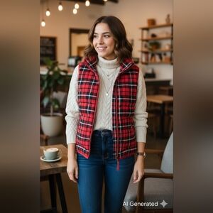 A New Day Plaid Vest